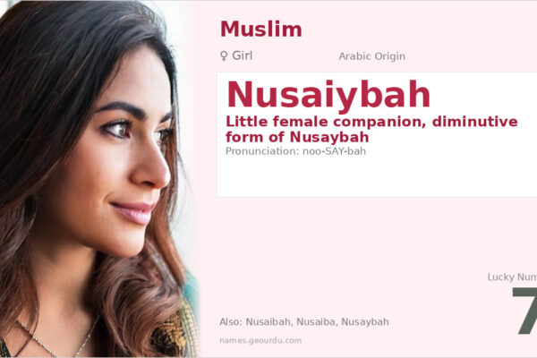 Nusaiybah Name Meaning — Arabic Origin, Girl Name & Historical Significance