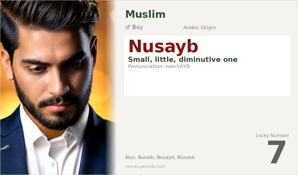 Nusayb Name Meaning and Details