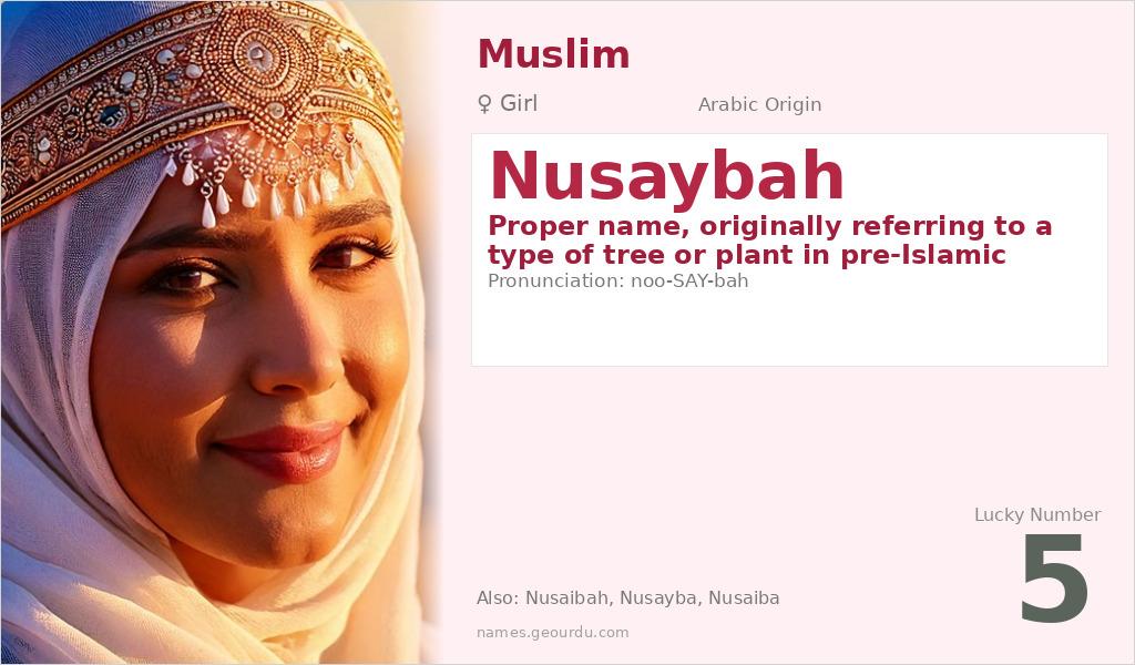 Nusaybah Name Meaning and Details