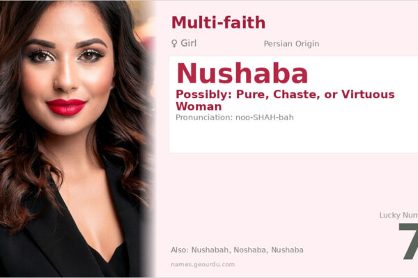 Nushaba Name Meaning — Origin, Gender & Details (2025)