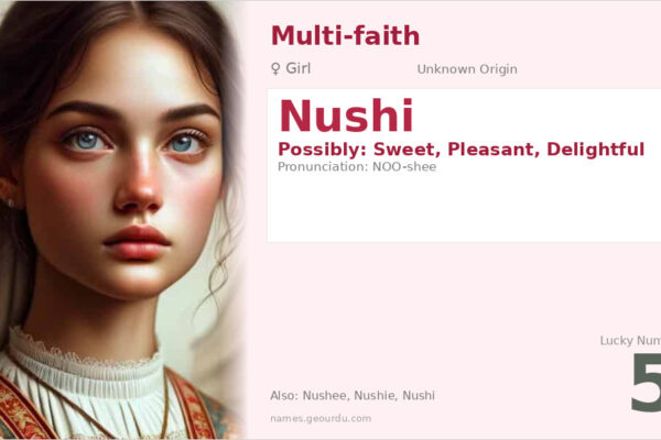 Nushi Name Meaning — Origin, Gender & Details (2025)