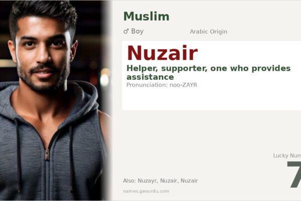 Nuzair Name Meaning — Arabic Origin, Boy Name & Details (2025)