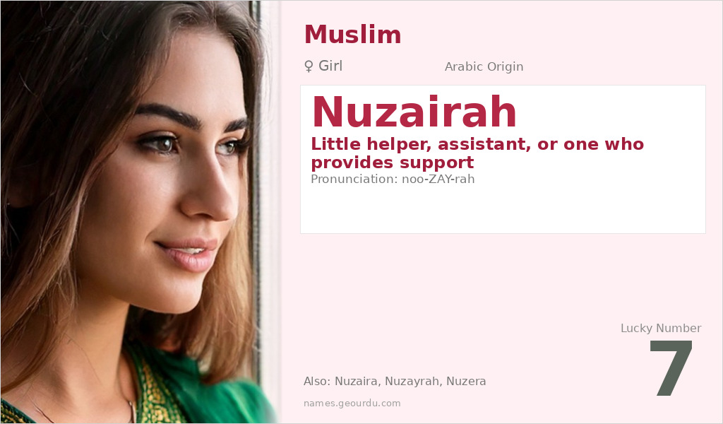 Nuzairah Name Meaning and Details