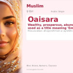 Oaisara Name Meaning and Details