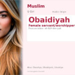 Obaidiyah Name Meaning and Details