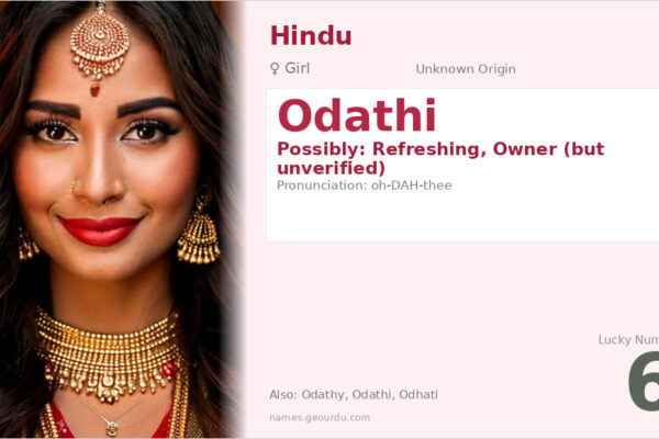 Odathi Name Meaning — Origin, Gender & Details (2025)