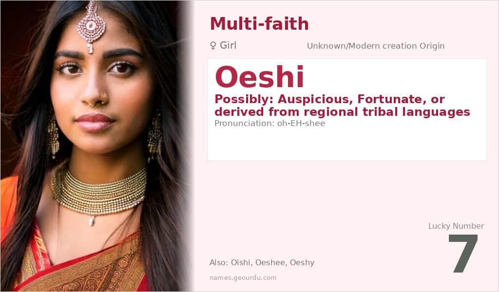 Oeshi Name Meaning and Details
