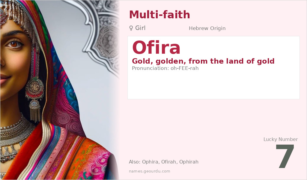 Ofira Name Meaning and Details
