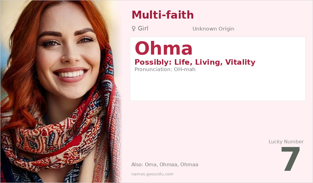 Ohma Name Meaning and Details