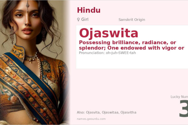 Ojaswita Name Meaning — Sanskrit Origin, Girl Name & Spiritual Significance (2025)