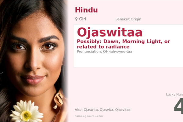 Ojaswitaa Name Meaning — Origin, Gender & Details (2025)