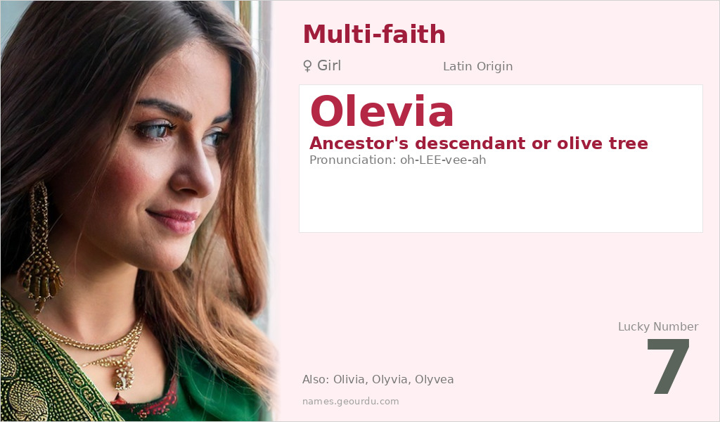 Olevia Name Meaning and Details