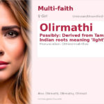 Olirmathi Name Meaning and Details