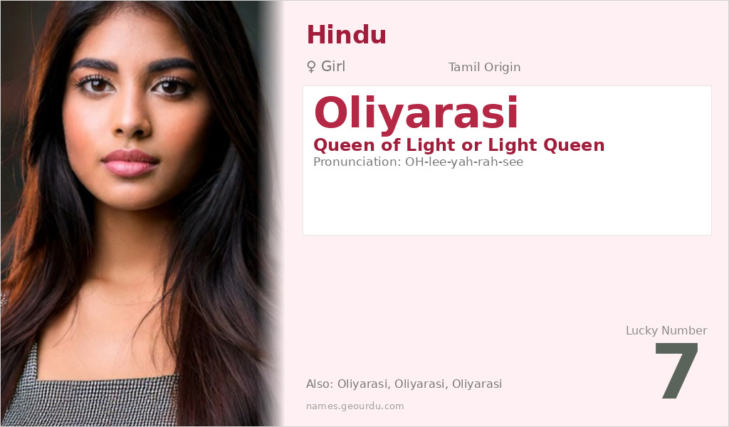 Oliyarasi Name Meaning and Details