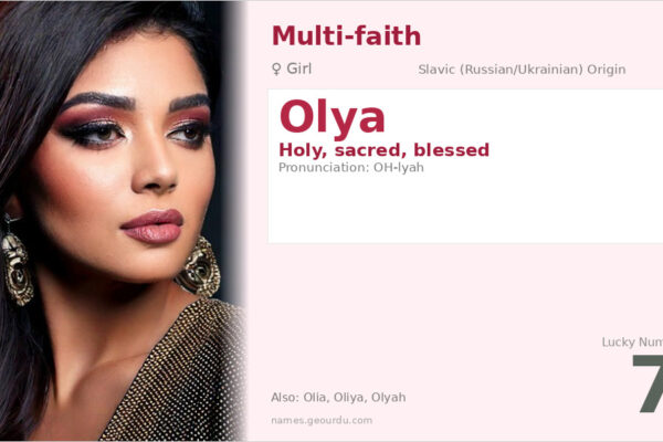 Olya Name Meaning — Holy, Slavic Origin & Details (2025)