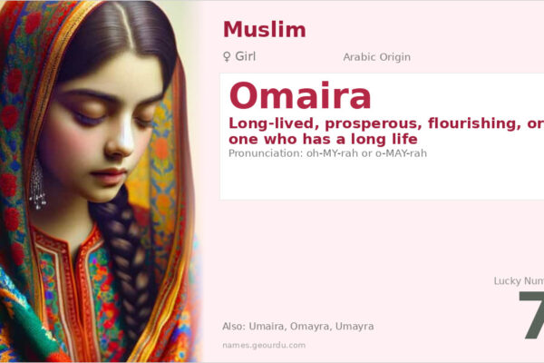 Omaira Name Meaning — Arabic Origin, Girl Name & Details (2025)
