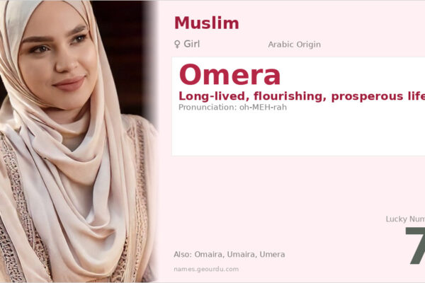 Omera Name Meaning — Arabic Origin, Girl’s Name & Details (2025)