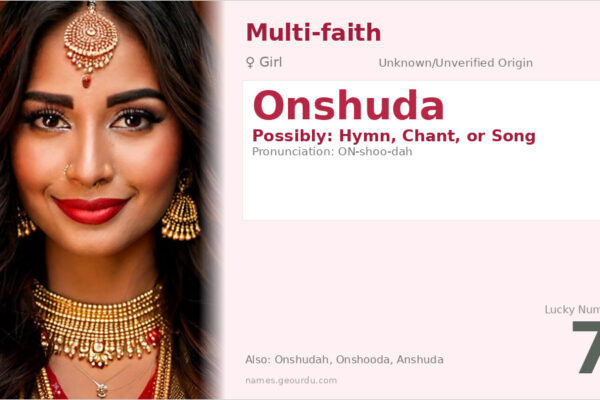 Onshuda Name Meaning — Origin, Gender & Details (2025)