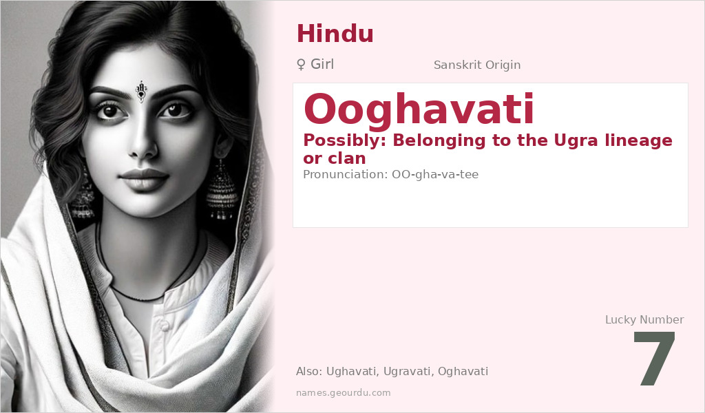 Ooghavati Name Meaning and Details