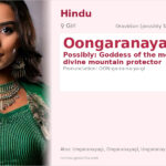 Oongaranayagi Name Meaning and Details