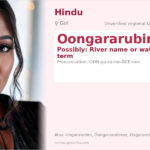 Oongararubini Name Meaning and Details