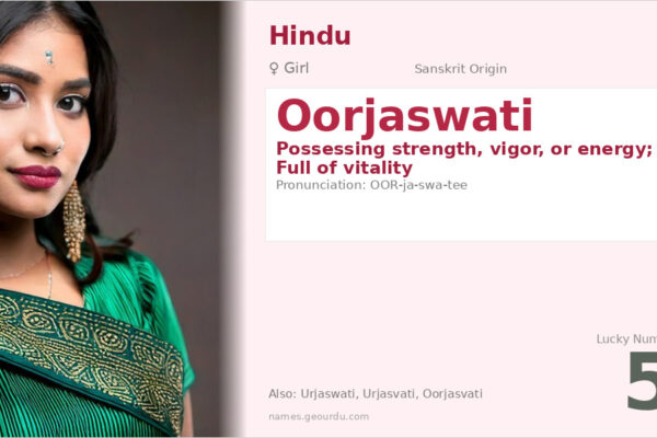 Oorjaswati Name Meaning — Sanskrit Origin, Girl Name & Details (2025)