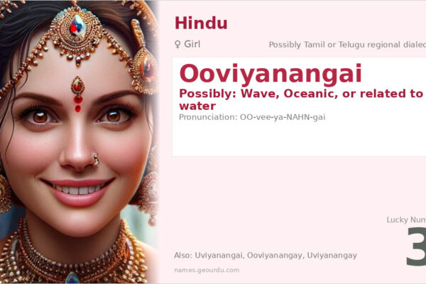 Ooviyanangai Name Meaning — Origin, Gender & Details (2025)