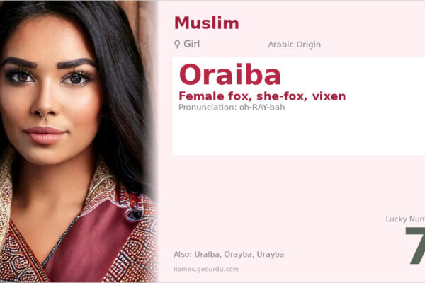 Oraiba Name Meaning — Arabic Origin, Girl Name & Details (2025)