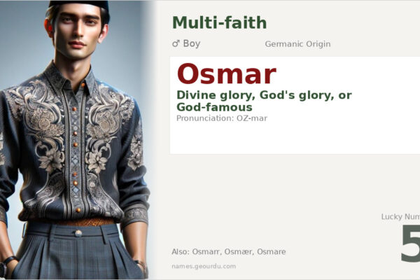 Osmar Name Meaning — Germanic Origin, Boy Name & Details (2025)