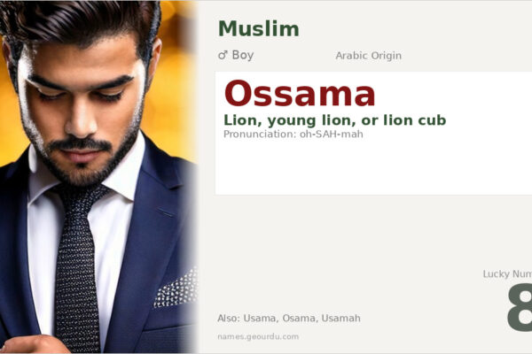 Ossama Name Meaning — Arabic Origin, Lion Symbolism & Details (2025)