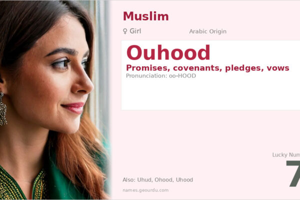 Ouhood Name Meaning — Arabic Origin, Girl Name & Islamic Significance (2025)