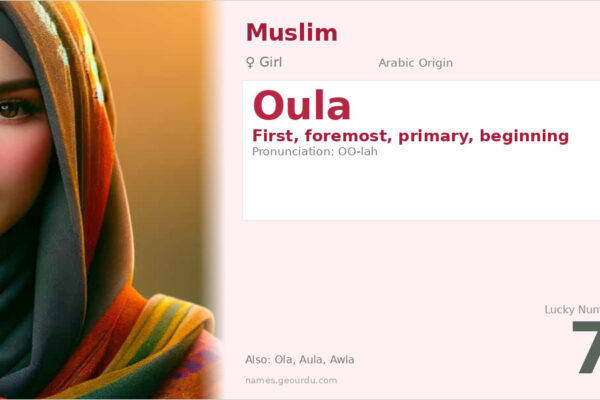 Oula Name Meaning — Arabic Origin, Girl Name & Details (2025)