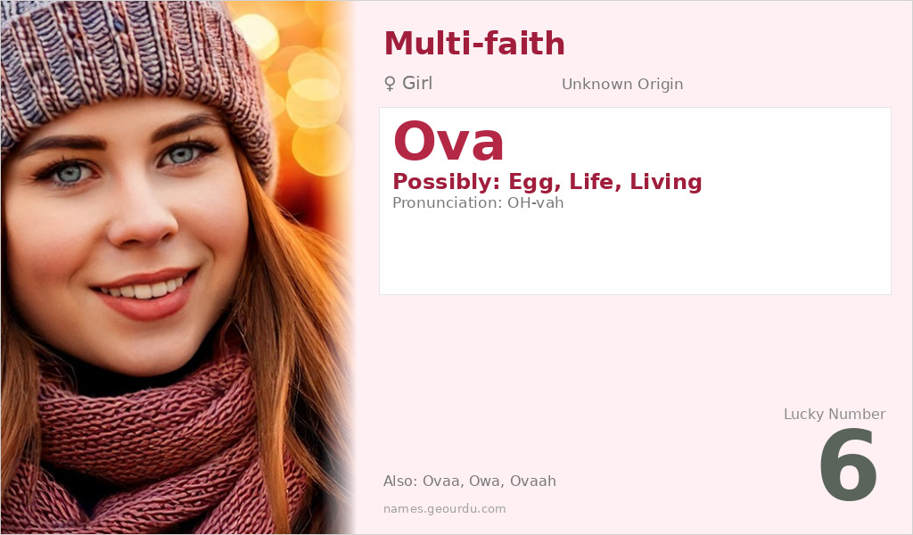 Ova Name Meaning and Details