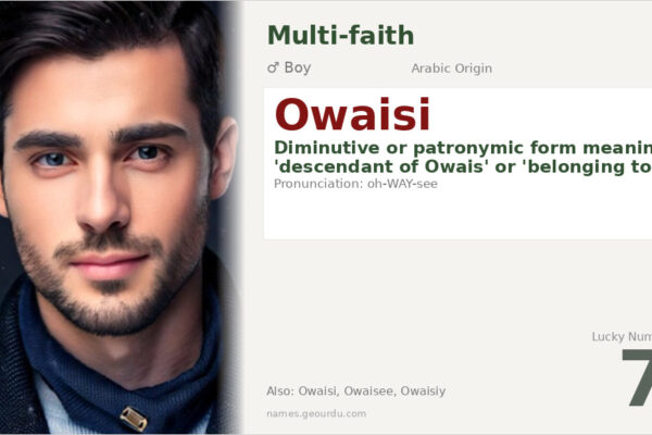 Owaisi Name Meaning — Arabic Patronymic Origin & Family Significance