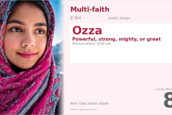 Ozza Name Meaning — Arabic Origin, Girl Name & History (2025)