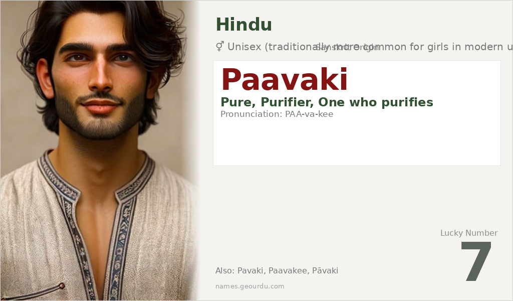 Paavaki Name Meaning and Details