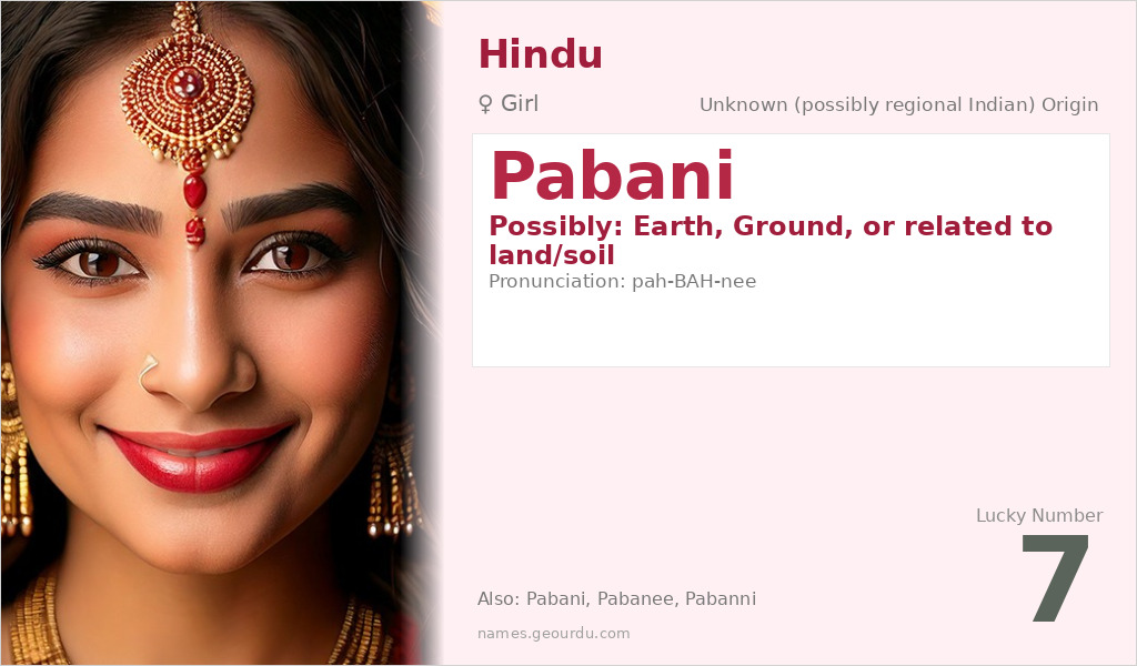Pabani Name Meaning and Details