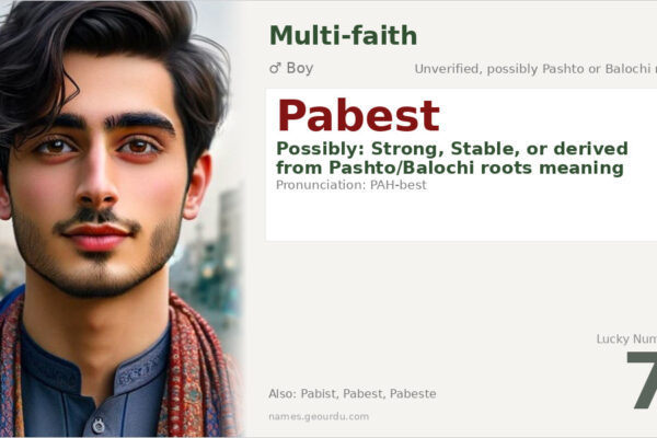 Pabest Name Meaning — Origin, Gender & Details (2025)