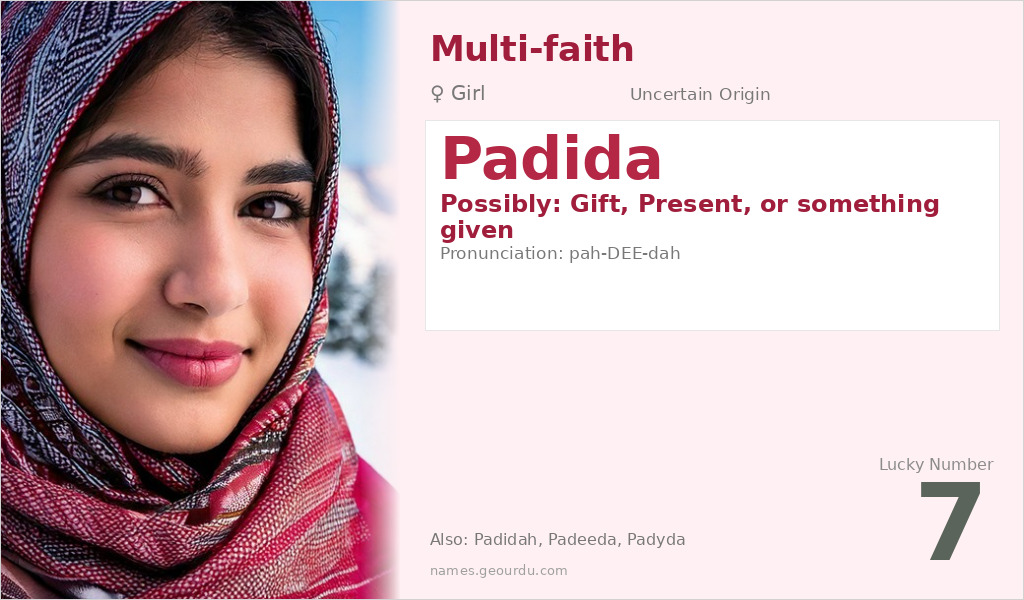 Padida Name Meaning and Details