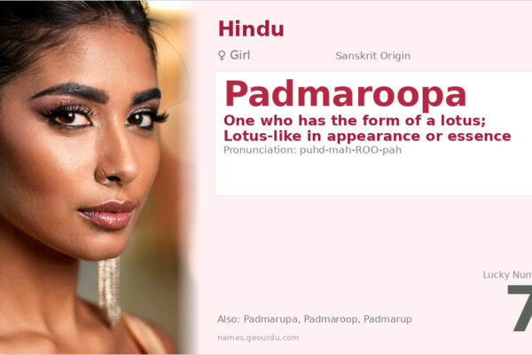 Padmaroopa Meaning — Sanskrit Origin, Girl Name & Cultural Significance (2025)