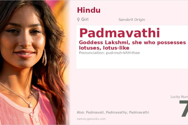 Padmavathi Name Meaning — Sanskrit Origin, Goddess Lakshmi & Details (2025)