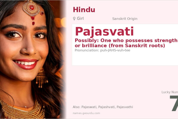 Pajasvati Name Meaning — Origin, Gender & Details (2025)