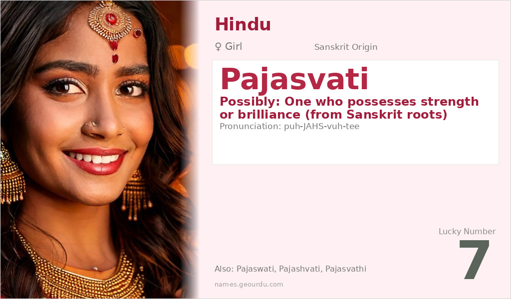 Pajasvati Name Meaning and Details