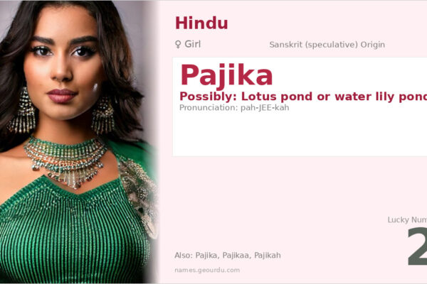 Pajika Name Meaning — Origin, Gender & Details (2025)