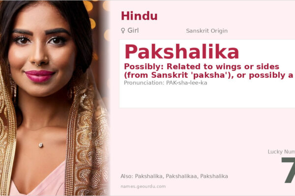 Pakshalika Name Meaning — Origin, Gender & Details (2025)