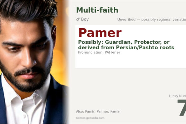 Pamer Name Meaning — Origin, Gender & Details (2025)