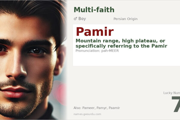 Pamir Name Meaning — Persian Origin, Boy Name & Details (2025)