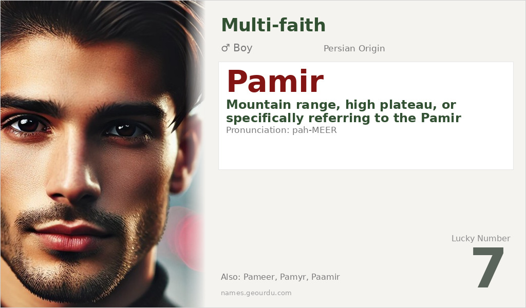 Pamir Name Meaning and Details