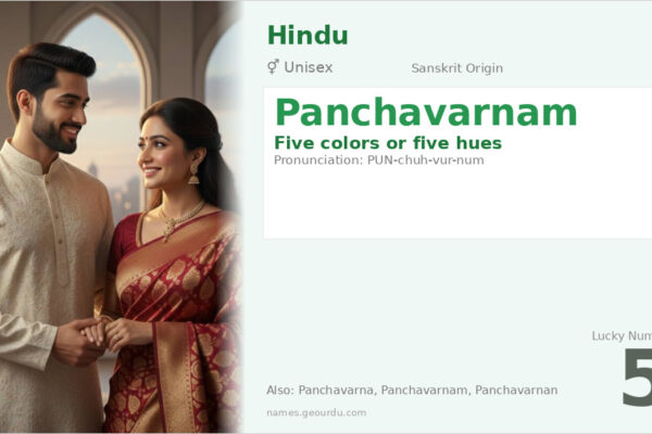 Panchavarnam Meaning — Sanskrit Origin, Gender & Details (2025)