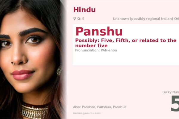 Panshu Name Meaning — Origin, Gender & Details (2025)